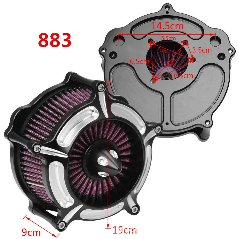 Harley-Davidson aluminium alloy large air filter for 883 and Grand Glide motorcycle models