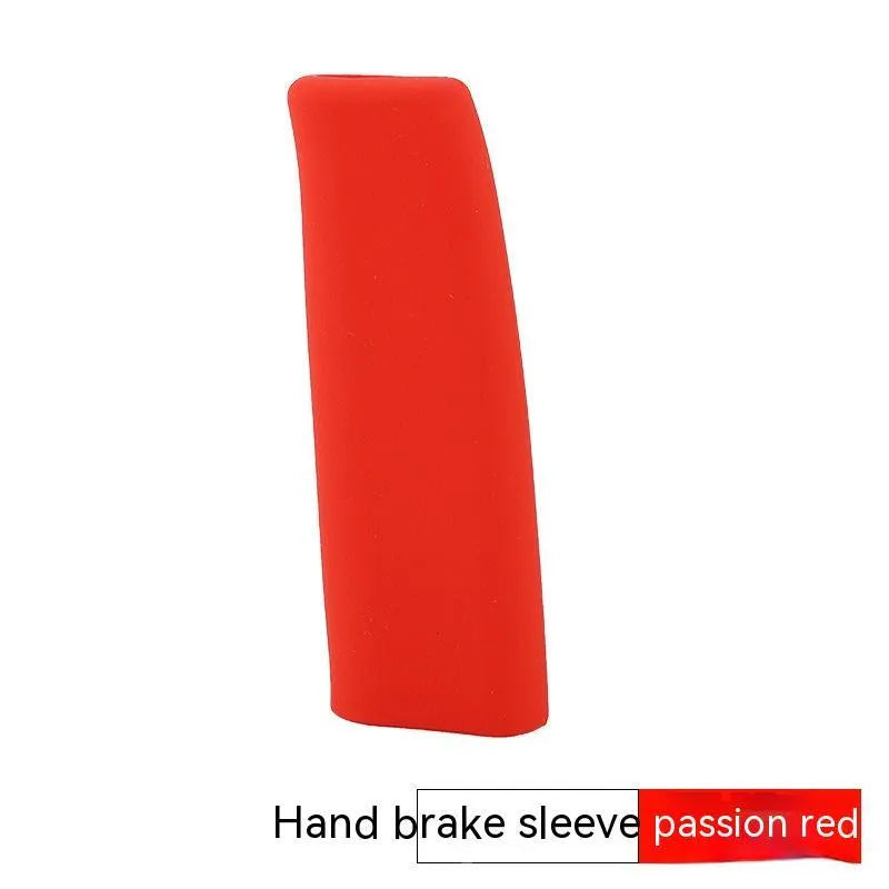 Universal silicone handbrake sleeve in multiple colours showing 12cm length