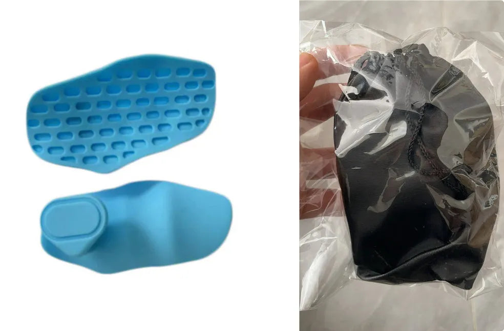 Anti-slip grip strengthener for dumbbell lifting in gray color