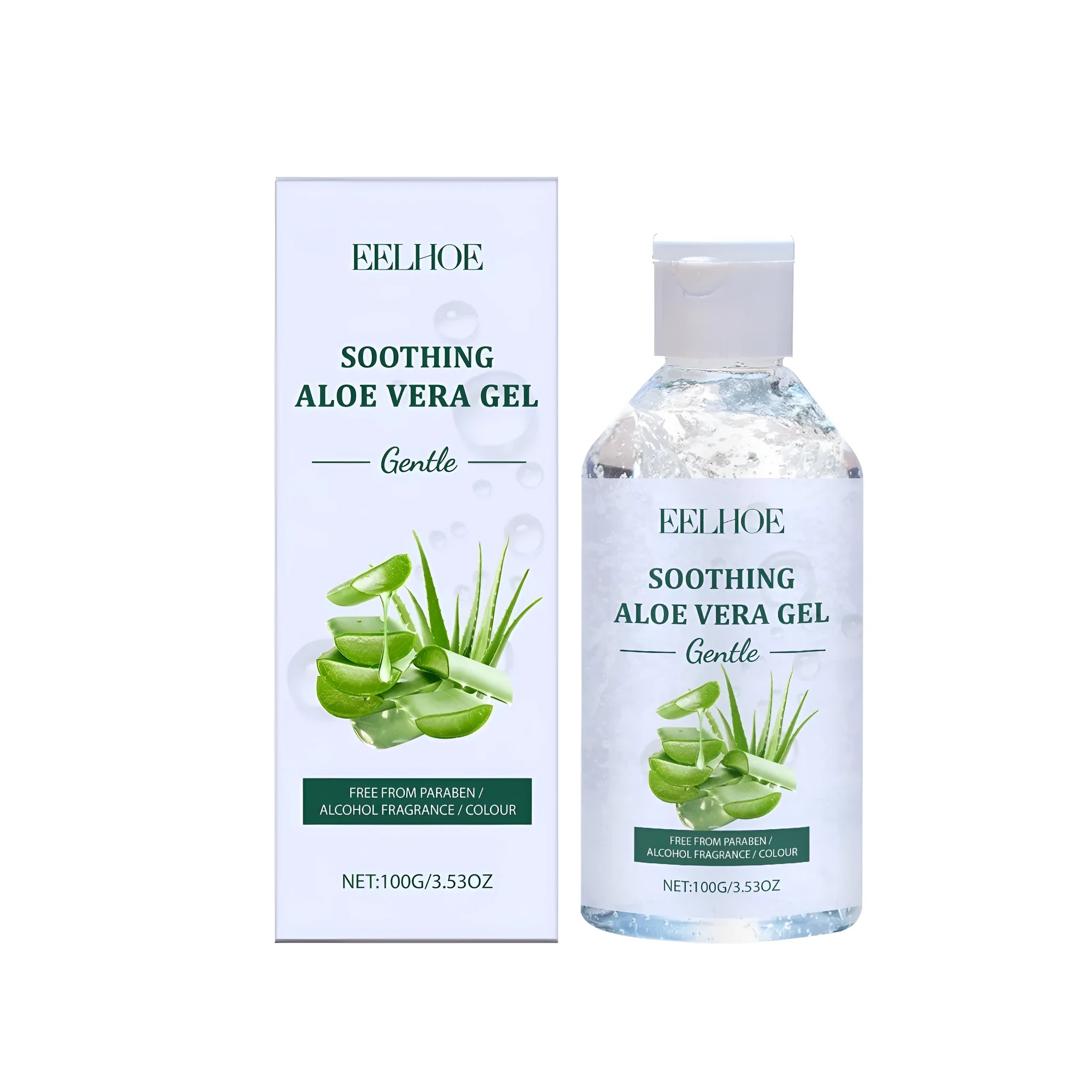 100g tube of aloe vera gel with glycerin and sodium hyaluronate for skin moisturising