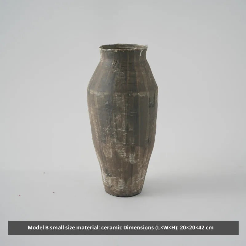 Hand-painted New Chinese style white porcelain ceramic vase in multiple sizes for home decor