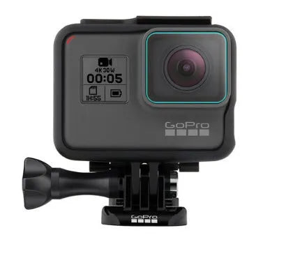 Transparent tempered glass screen and lens protector kit for GoPro Hero 5, 6, and 7 cameras
