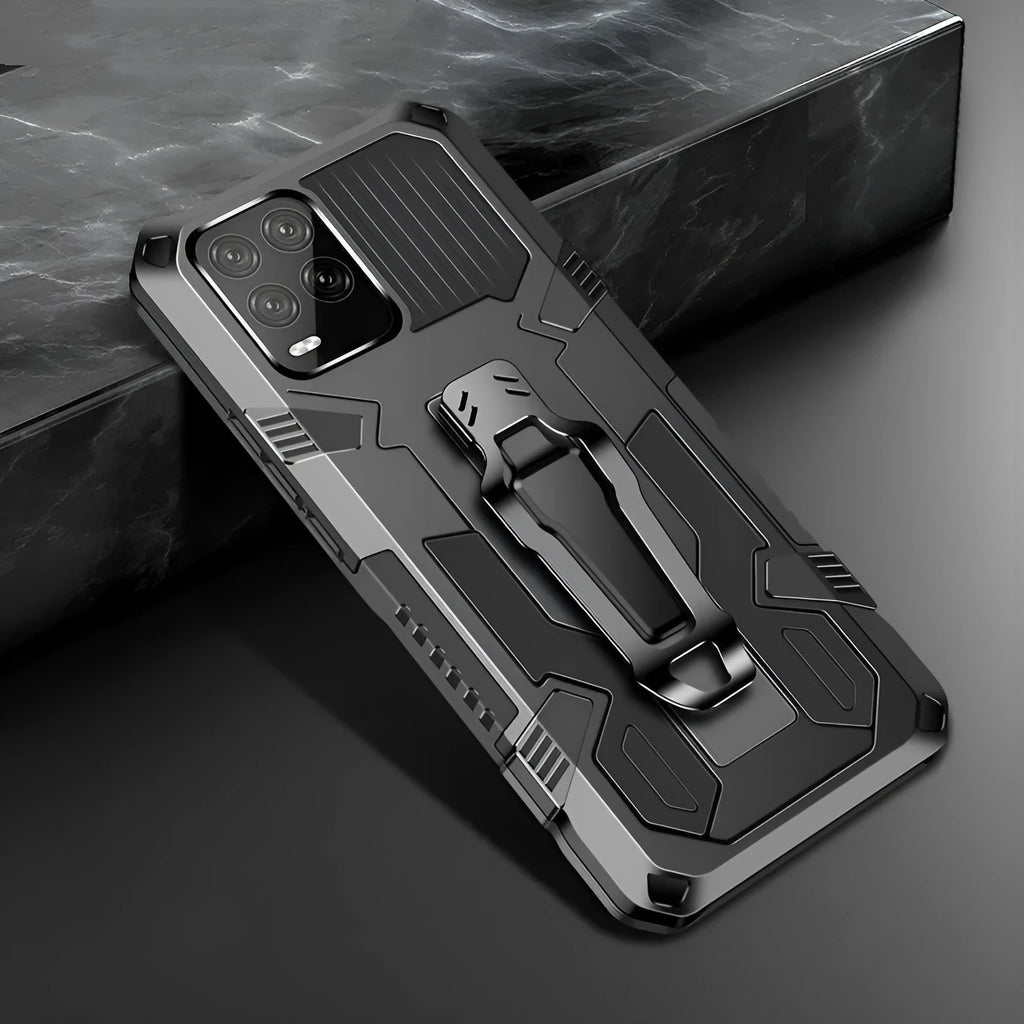 Anti-drop TPU PC phone case for Oppo A93 4G back cover in black with slim profile