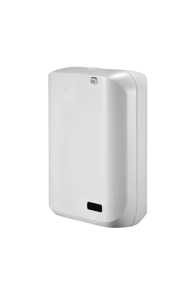 White wall mount HVAC essential oil diffuser with 150ml capacity and smartphone app control interface