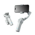 Portable folding intelligent gimbal in grey nylon for smartphone video stabilisation
