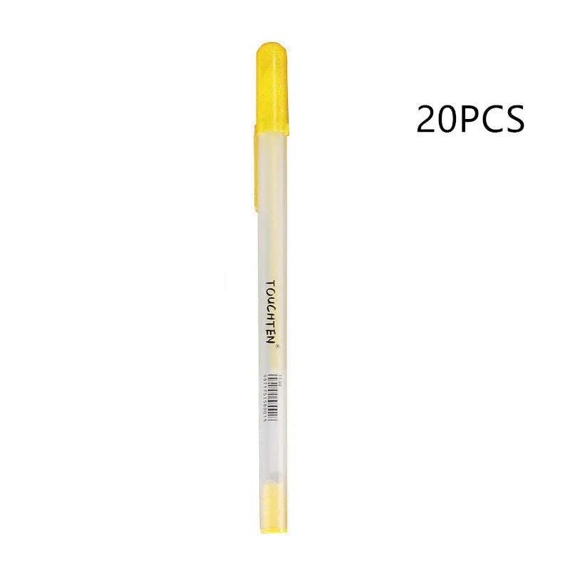 Touch New hand-painted highlight pen with 0.8mm writing diameter for black card in gold, silver, and white