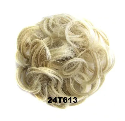 Hair ring adjustable wig band in burgundy colour on white background