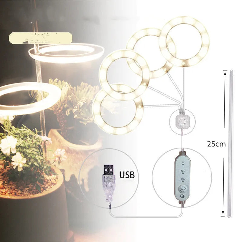 USB LED grow light with acrylic stick for indoor plant growth lighting