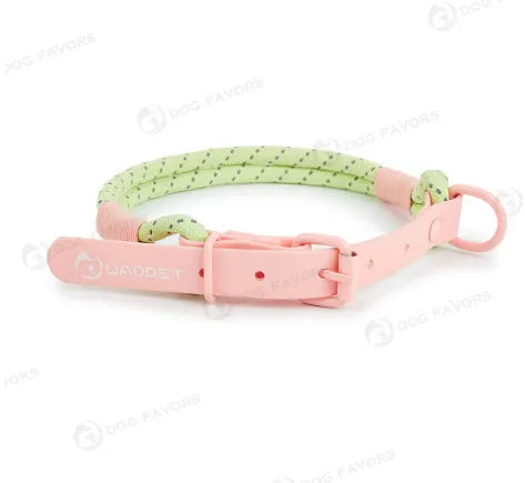 Solid colour PVC dog hand holding rope in crimson purple yellow or taoyao green showing 120cm length