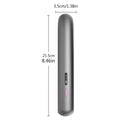 Moon shadow grey wireless hair straightener with tourmaline ceramic plates for styling bangs