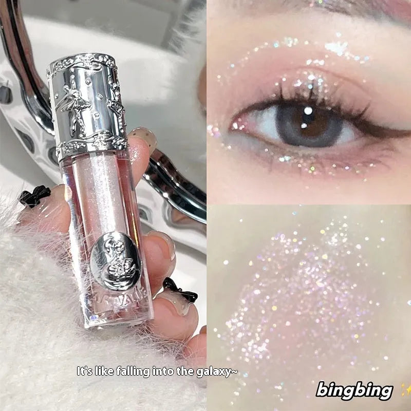 Ballet Liquid Eye Shadow in five metallic shimmer shades: Sakura Field, Doll Log, Butterfly Paradise, Nutcracker, and Pillow Fairy Tale.
