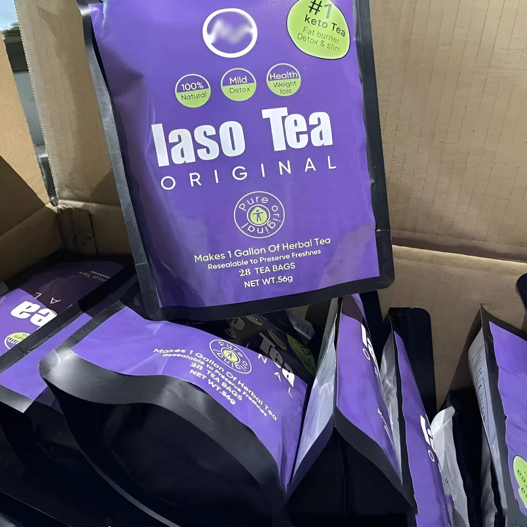 A single bag of sugar-free instant slimming tea with cold soaking preparation.