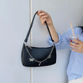 Horizontal square butterfly chain underarm bag in four colour options