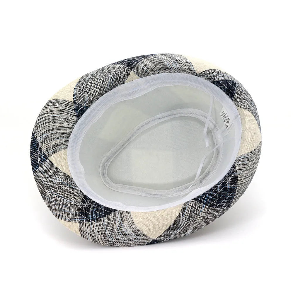 Polyester sun hat with 4.5cm brim and bell crown design in black colour option