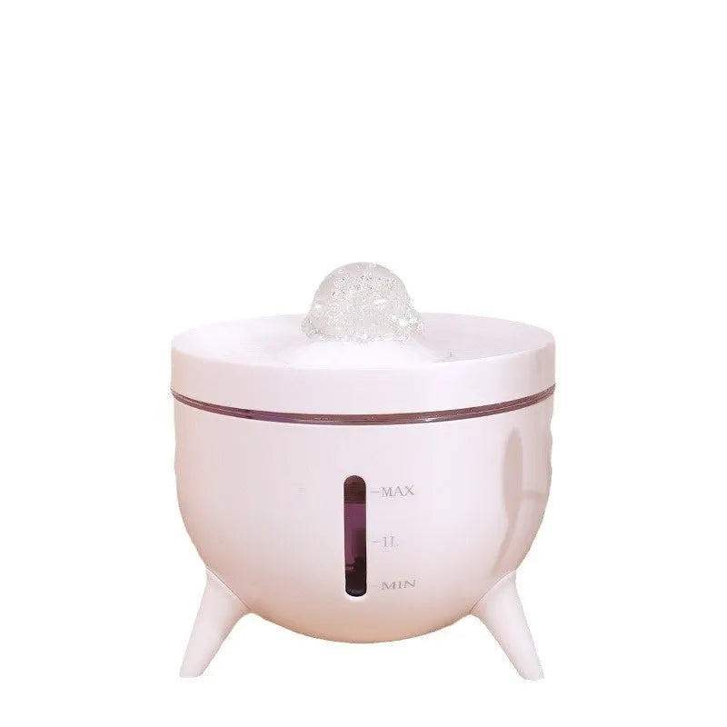 Crystal ball automatic circulating filter pet water dispenser 1800ml USB for cats