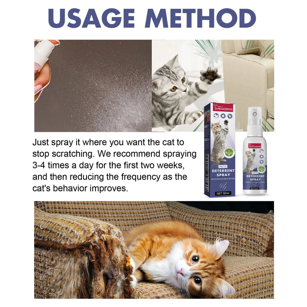 50ml pet training spray bottle in box for dogs and cats scratching doors and sofas