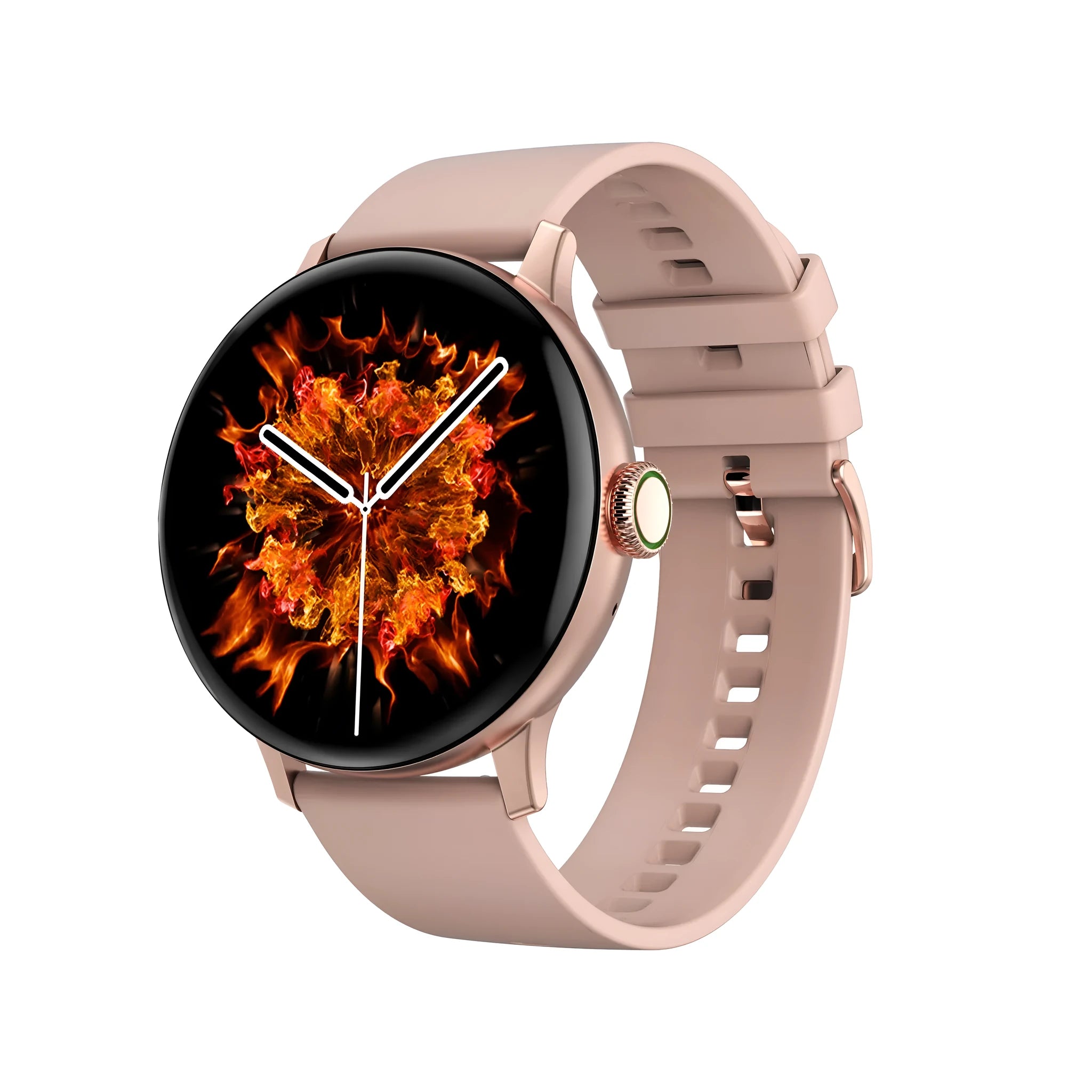 Bluetooth smart bracelet with 1.2-inch screen showing heart rate display on wrist