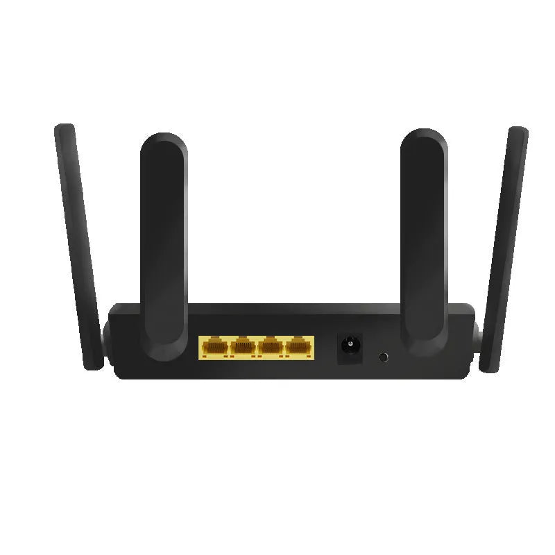 Home 300Mbps wireless router in white with through-wall signal, compact 26x6x6cm size, UK plug adaptor