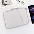 Flat liner storage bag in 420D nylon twill jacquard with soft handle, for 10.8-13 inch laptops, multiple colours.