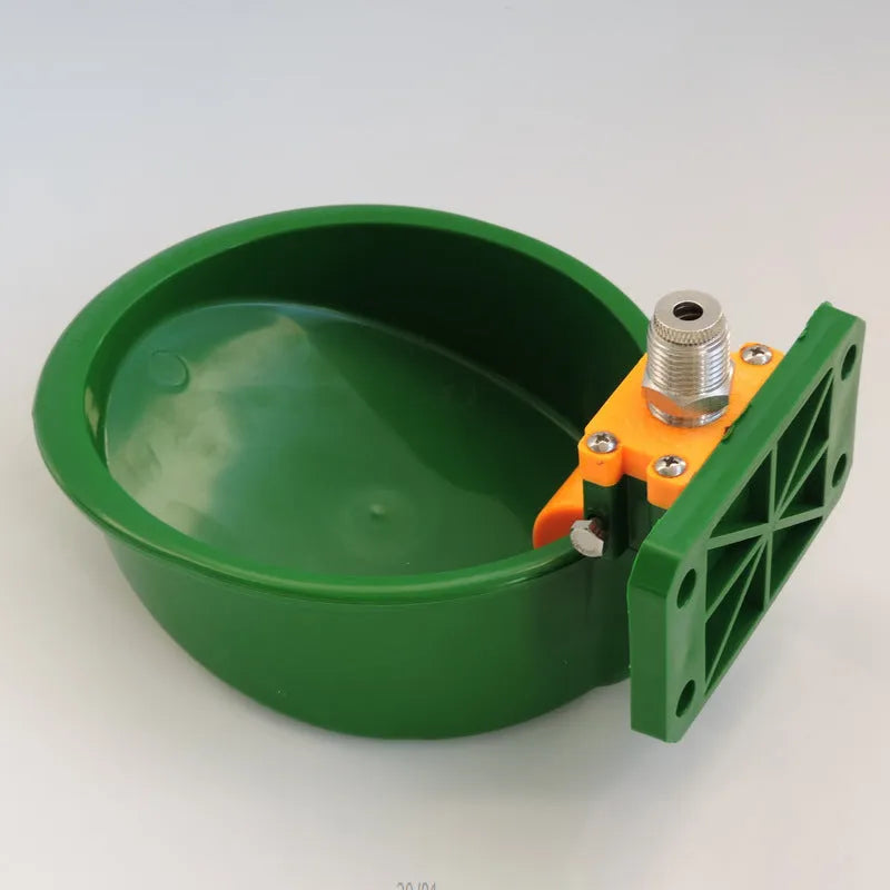 Green engineering plastic sheep drinking bowl for farm watering