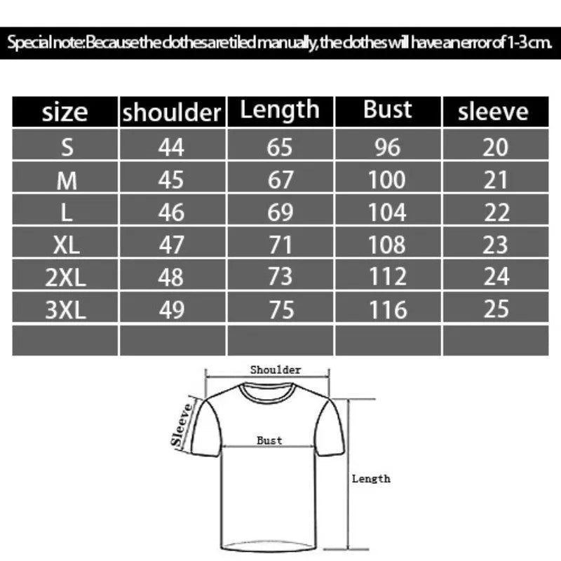 Men's black T-shirt with 3D printed cartoon pattern, loose fit short sleeve design in thin polyester fabric