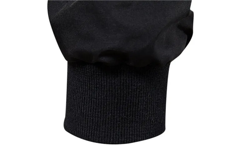 Men's thin casual jacket in polyester fabric showing solid colour design