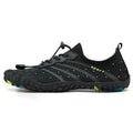 Low-top water shoes with mesh fabric upper and rubber sole for beach swimming and outdoor fitness