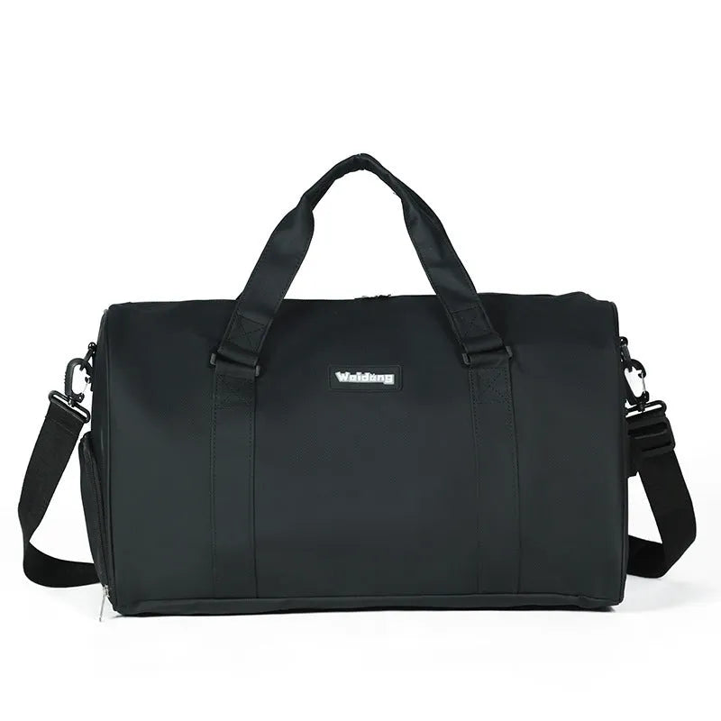 Large capacity swimming bag for women, Oxford cloth, 36-55L, in gray with strap
