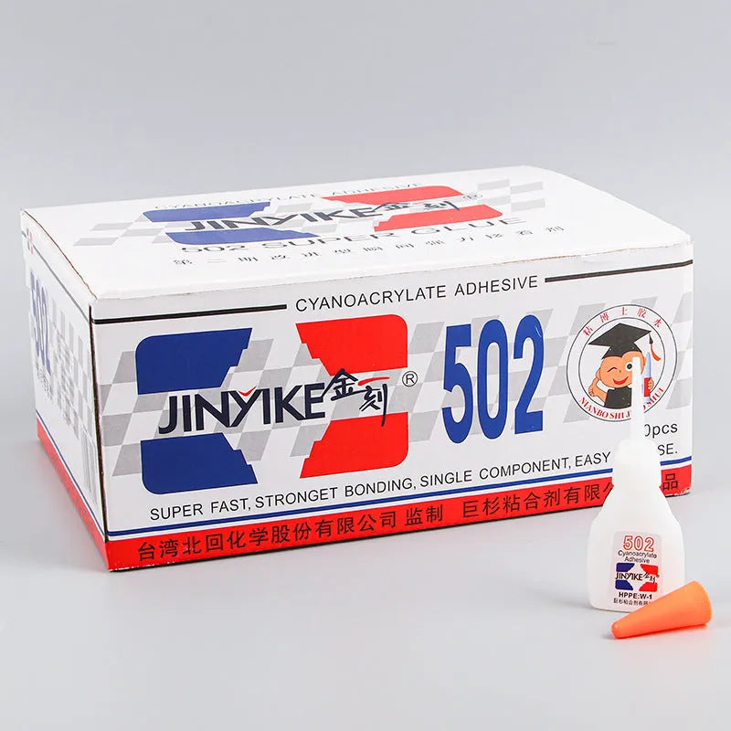 Tube of specialised shoe repair adhesive glue showing 3g and 8g size options