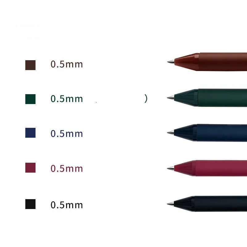 Candy colour gel pen with 0.5mm fine tip and plastic shell body in assorted colours
