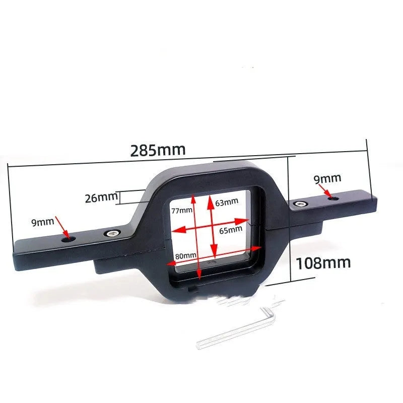Black aluminium alloy LED light mounting bracket for Wrangler Jeep vehicles