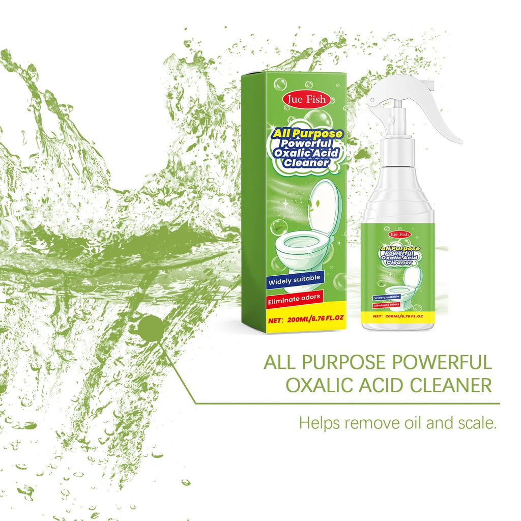 200ml multi-functional household grease cleaning spray bottle on a kitchen worktop.