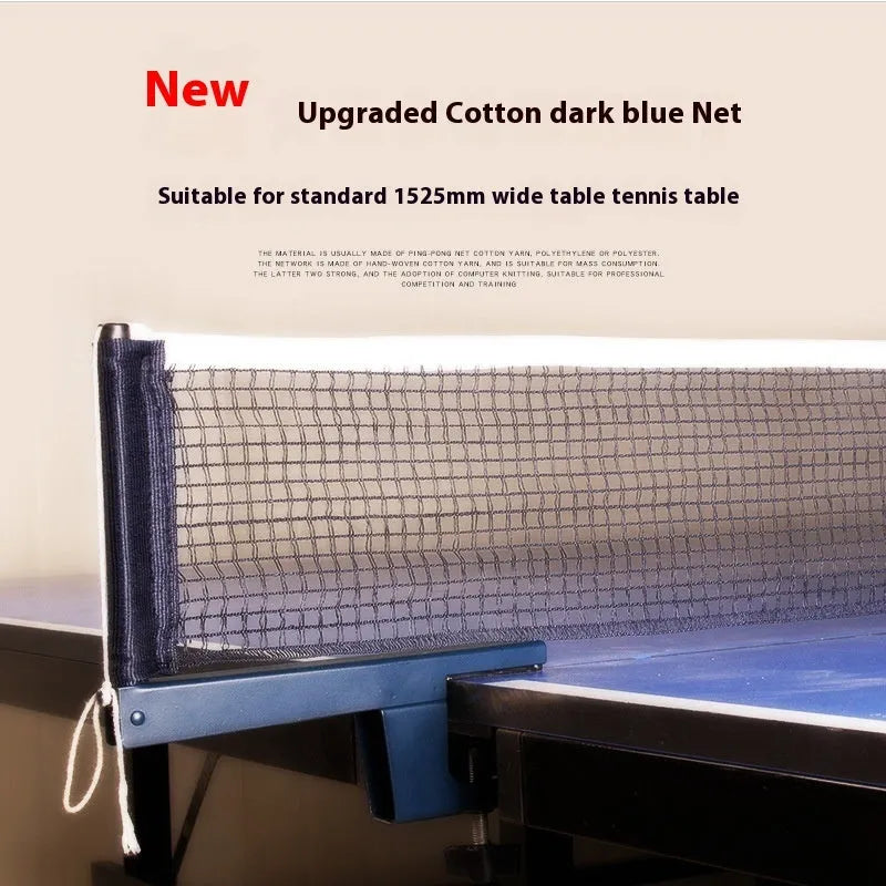 Table tennis post with universal large clip for thickened tables in open grid indoor table colour