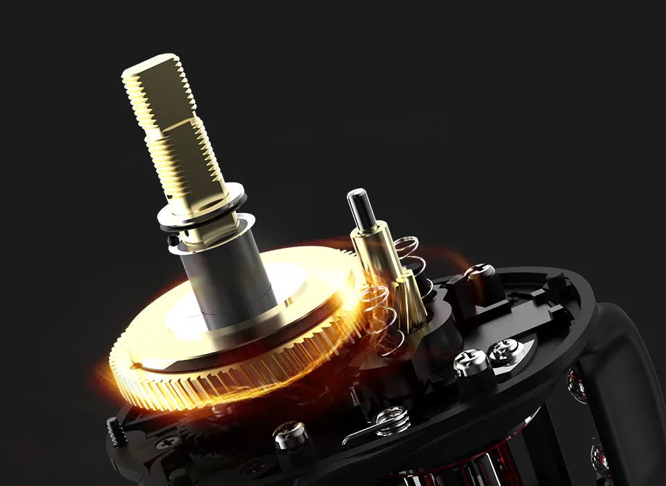 Drip wheel lure fishing rod rocking wheel line kit with left or right hand reel choice and fishing vessel.