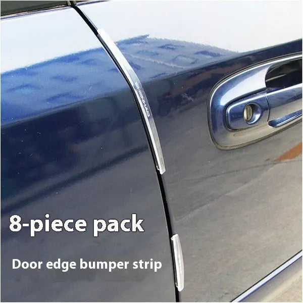 White plastic car door edge protector strip for general vehicle models.
