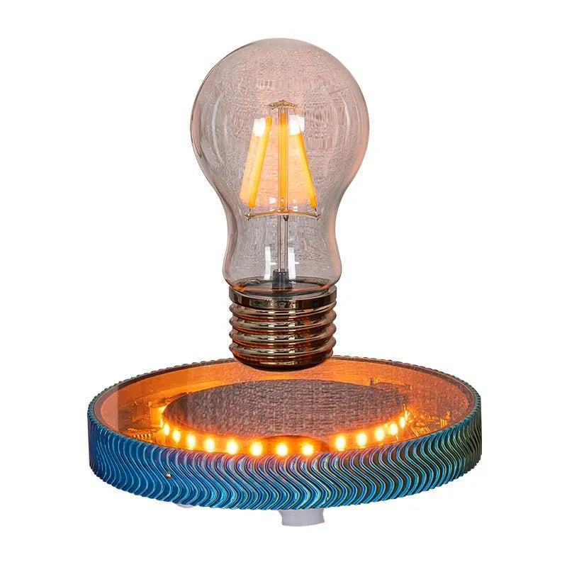 Magnetic suspension moon night lamp with 3D printed celestial design in floating decorative style