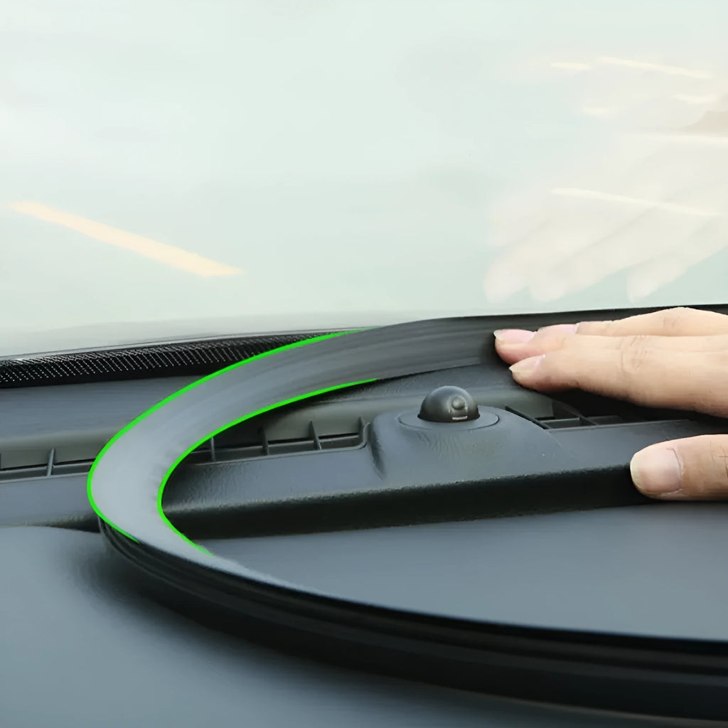 Outlander car dashboard soundproof seal strip showing 1.6m silicone construction with card slot design
