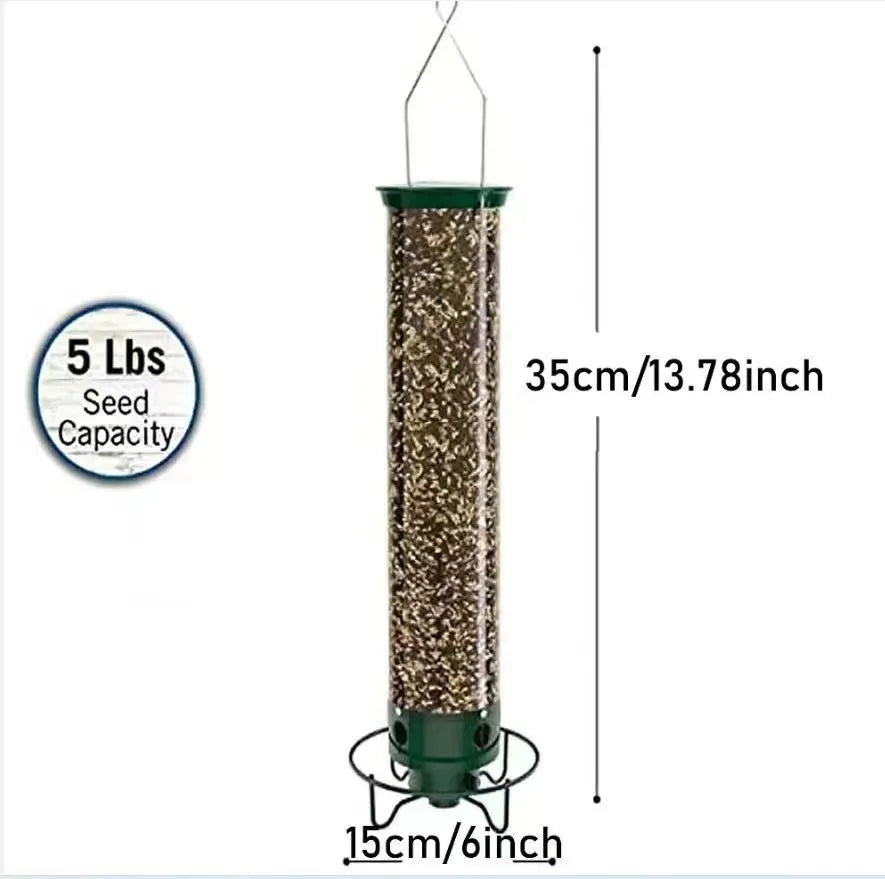 White metal hanging hummingbird feeder bird cage in geometric style with iron construction