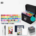 Watercolour pen set for children with 24 colours in a pencil bag, flower design