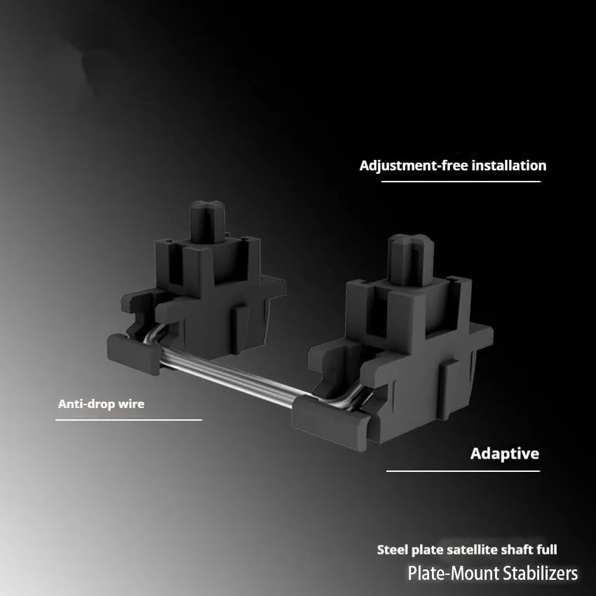 Keyboard accessories kit with 4.3-inch screen in black or milky white with satellite axis options