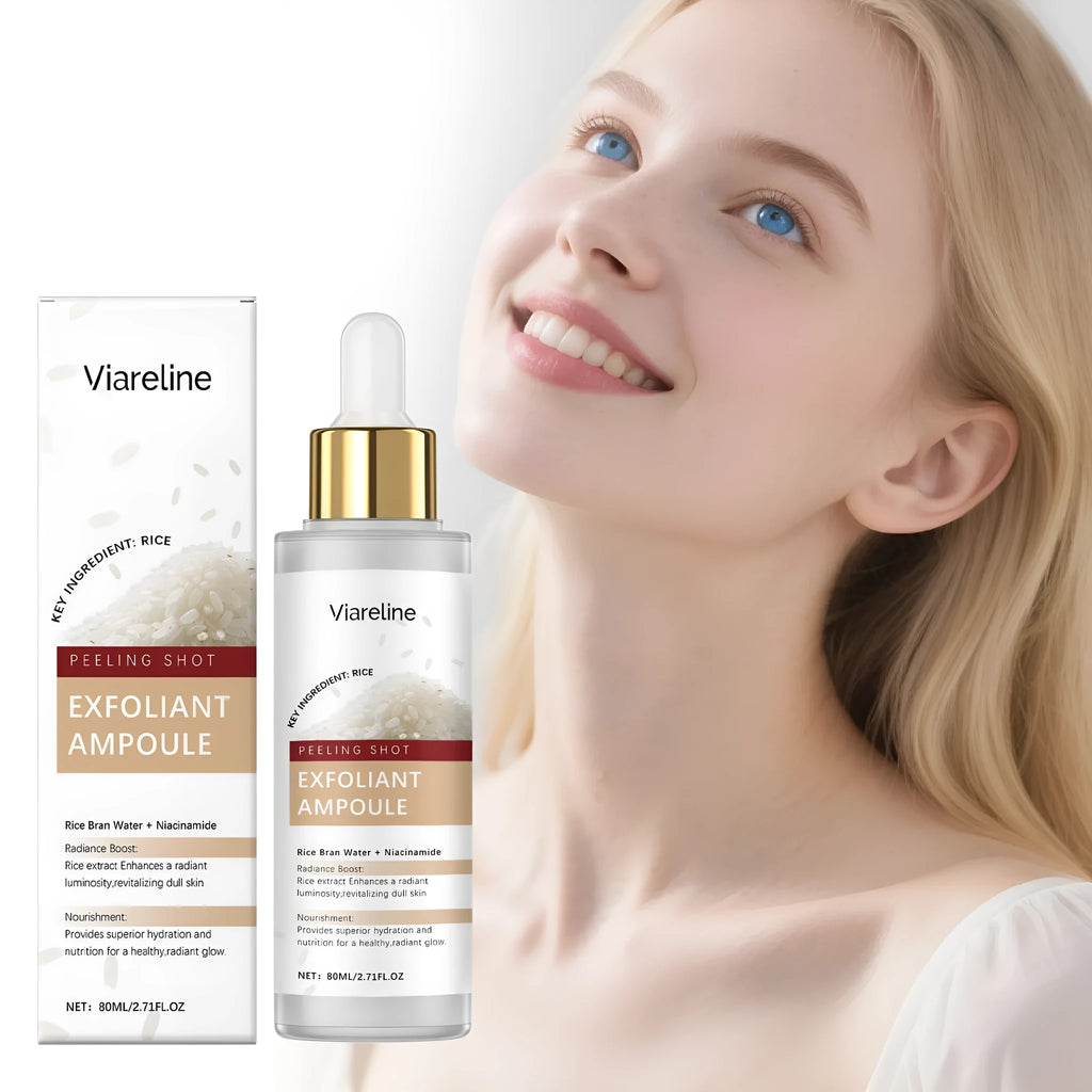 80ml bottle of cleansing and nourishing facial exfoliating liquid with hyaluronic acid