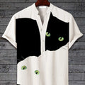 3D digital animal style short sleeve shirt on a hanger, showing graphic print detail.