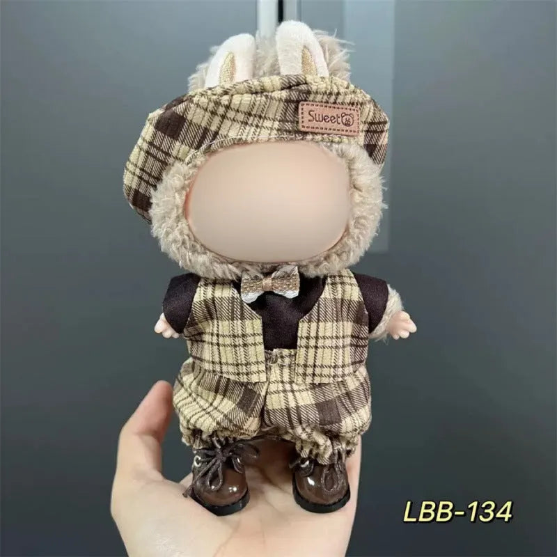 Plastic doll clothes costume for a 17cm tall vinyl figurine or action figure.