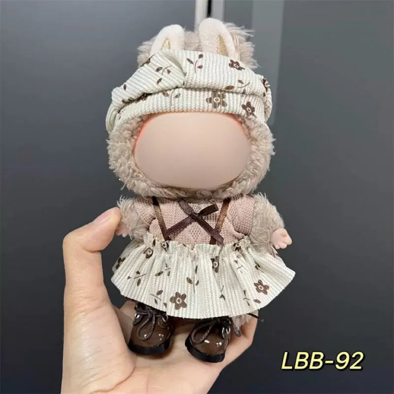 Plastic doll clothes costume for a 17cm tall vinyl figurine or action figure.