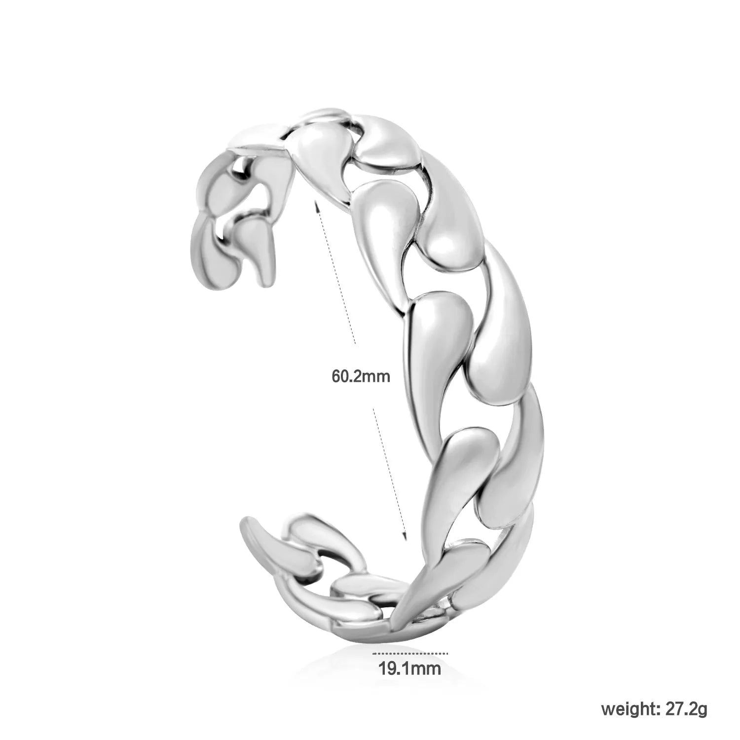Stainless steel alloy bracelet with European American advanced design in three colour options