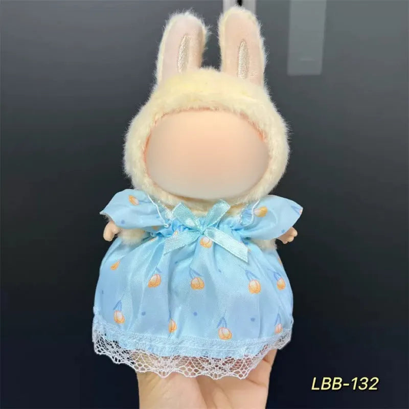 Plastic doll clothes costume for a 17cm tall vinyl figurine or action figure.