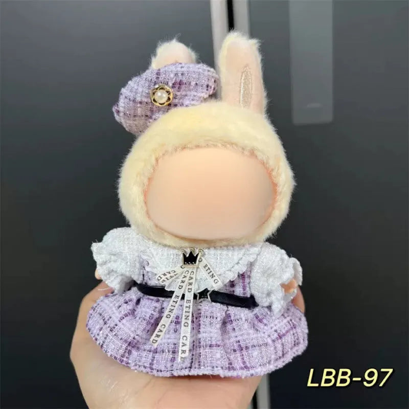 Plastic doll clothes costume for a 17cm tall vinyl figurine or action figure.