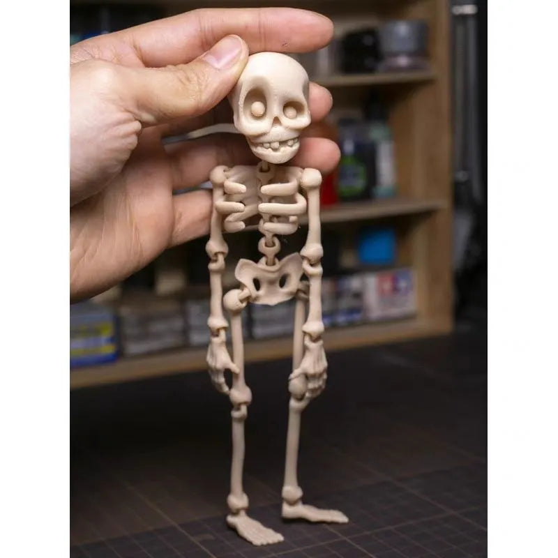 3D printed skull refrigerator magnet Halloween decoration in multiple colour options