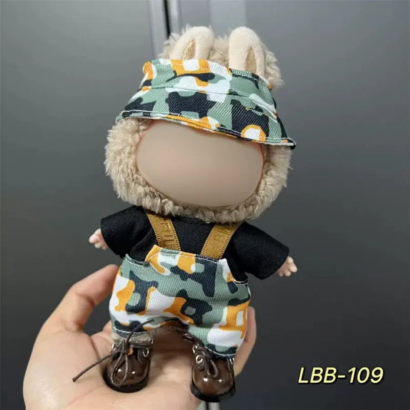 Plastic doll clothes costume for a 17cm tall vinyl figurine or action figure.