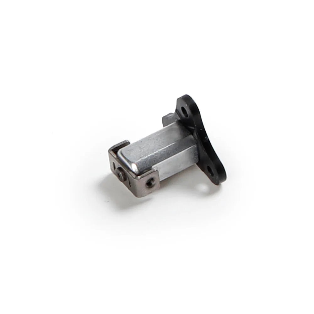 Metal drone rotating shaft set showing front spindle and left/right rear axles for quadcopter repairs